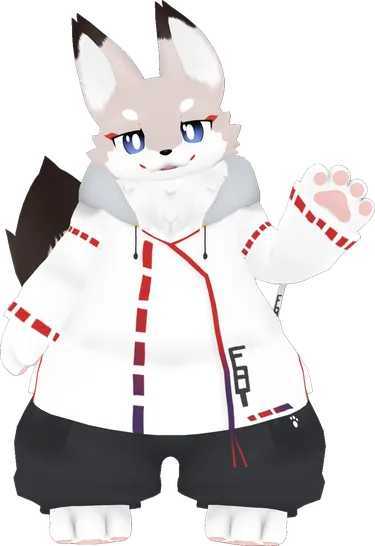 VRC ケモノ フラット 2nd Anniversary パーカーアバター画像