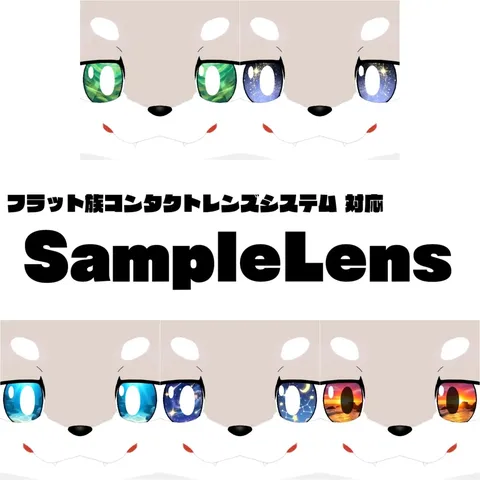 SampleLens【フラット族コンタクトレンズシステム】 の商品紹介イメージ画像